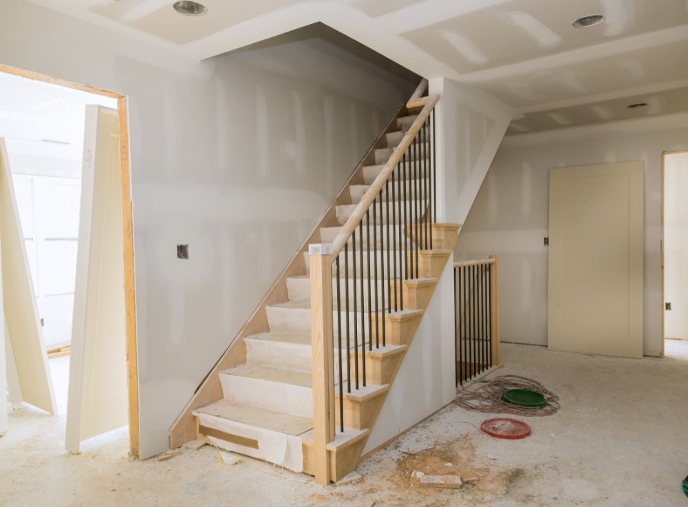 Mold restored basement